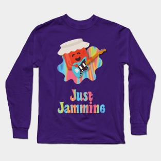 Retro Guitar Player | Vintage Jam | Funny Puns Long Sleeve T-Shirt